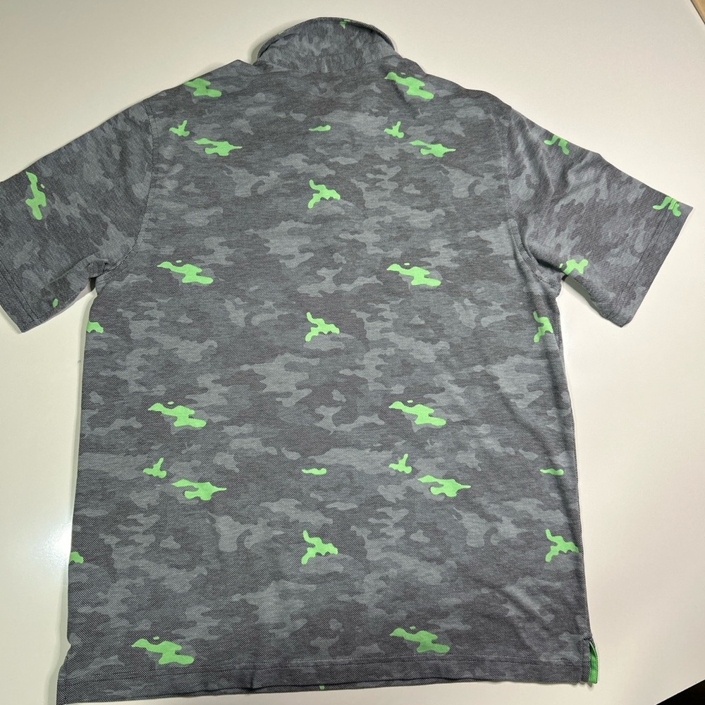 Walter Hagen Golf Polo Shirt Men’s Large Athleisure Casual Camo Print Gray - Picture 5 of 12